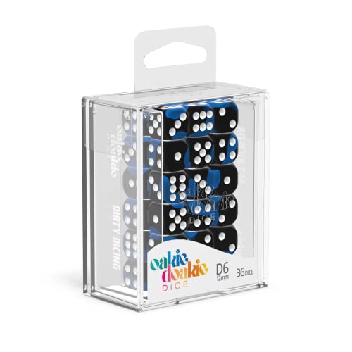 Oakie Doakie Dice D6-Würfel, 12 mm, leuchtet im Dunkeln, Deep Ocean (36) Rollenspiele von Oakie Doakie Dice