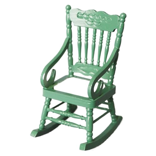 Dollhouse Stuhl, 1:12 Hölzer Mini -Schaukelstuhl, lebensechter Vintage Miniatur -Puppenhausmöbel für Weihnachten Wohnzimmer Szene Kuchen Dekor, Grün, Weihnachten D. Dollhouse Stuhl, 1:12 Hölzer Mini -Schaukelstuhl, lebensechter Vintage Miniatur -Puppenhausmöbel für Weihnachten Wohnzimmer Szene Kuchen Dekor, Grün, Weihnachten D. von Obelunrp