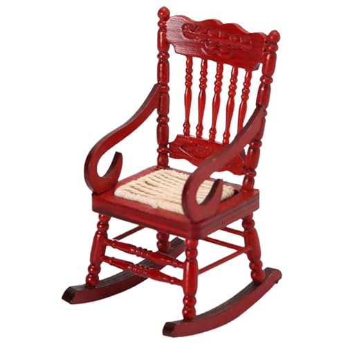 Dollhouse Stuhl, 1:12 Hölzer Mini -Schaukelstuhl, lebensechter Vintage Miniatur -Puppenhausmöbel für Weihnachten Wohnzimmer Szene Kuchen -Dekor, Rot, Weihnachten Dez Dollhouse Stuhl, 1:12 Hölzer Mini -Schaukelstuhl, lebensechter Vintage Miniatur -Puppenhausmöbel für Weihnachten Wohnzimmer Szene Kuchen -Dekor, Rot, Weihnachten Dez von Obelunrp