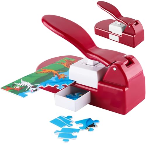 Obelunrp Puzzle -Maker -Maschine, 8 -Zoll -DIY -Puzzle -Maker mit 10 Klebstoffschaum, Mini -Puzzle -Cutter, Puzzlezubehör für Kunsthandwerk Machen Puzzles Scrapbooking & DIY Puzzle Jigsaw von Obelunrp