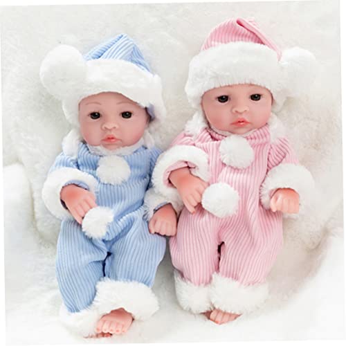 Obelunrp Realistische lebensee Babybabyweiche Vinyl 25 cm schöne süße Jungen Mädchen Kinder Kleinkind Dummy klingt blau 2pcs, Weihnachtsdekoration Obelunrp Realistische lebensee Babybabyweiche Vinyl 25 cm schöne süße Jungen Mädchen Kinder Kleinkind Dummy klingt blau 2pcs, Weihnachtsdekoration von Obelunrp