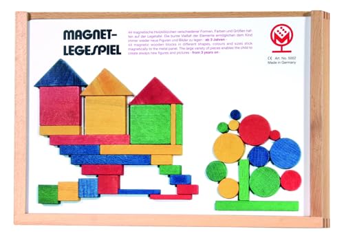 Oberschwäbische Magnetspiele 5002 " Magnet-Legespiel " 44 Teile im Holzkasten von Oberschwbische Magnetspiele