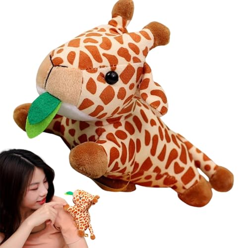 Gefülltes Giraffentier – Realistisches Weiches Plüsch-Giraffe-Modell, Plüschtier-Giraffen-Sammlungsspielzeug | Realistische Stofftier-Giraffe-Kollektion, Süßes Giraffen-Stofftier Für , Mädchen, von Obesntln