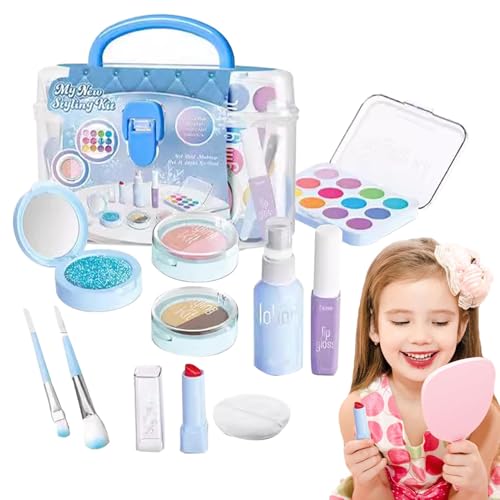 Make-up-Set für Kinder – Echtes Make-up für Kinder, echtes Kosmetik-Set für Mädchen | Weihnachts-Eitelkeits-Zubehör, geeignet für die Füße, Make-up-Zubehör von Obesntln