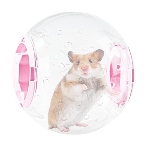 Obesntln Hamster-Laufball – Transparenter Hamster-Ball, Zwerghamster-Spielzeug, Laufball | Lautlos, geruchlos, atmungsaktiv, transparenter Radball, Igel-Joggingball, Spielzeug, Hamsterball, 17,8 cm von Obesntln