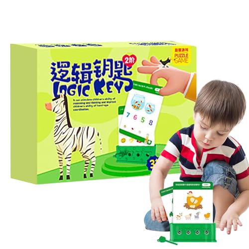 Obesntln Logik-Enhancer-Spielzeug für Kinder,Logik-Schlüsselspielzeug für Kinder,Schritt-für-Schritt-Anleitung zu logischen Schlüsseln - Fun Boost Logical Thinking Keys für Kinder, Kinder, Mädchen, von Obesntln