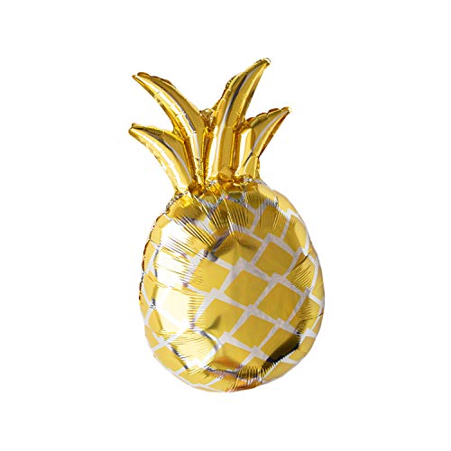 Oblique Unique® Folien Luftballon Ananas Melone Palme Früchte Ballons Sommer Garten Hawaii Motto Beach Party Geburtstag Fasching Karneval - wählbar (Ananas Gold) von Oblique Unique