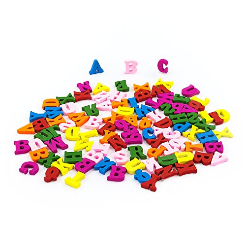 Oblique Unique Buntes ABC Holzspielzeug ca. 100 Teile - Spielerisches Lernen des Alphabetes - Motorik Spielzeug Oblique Unique Buntes ABC Holzspielzeug ca. 100 Teile - Spielerisches Lernen des Alphabetes - Motorik Spielzeug von Oblique Unique