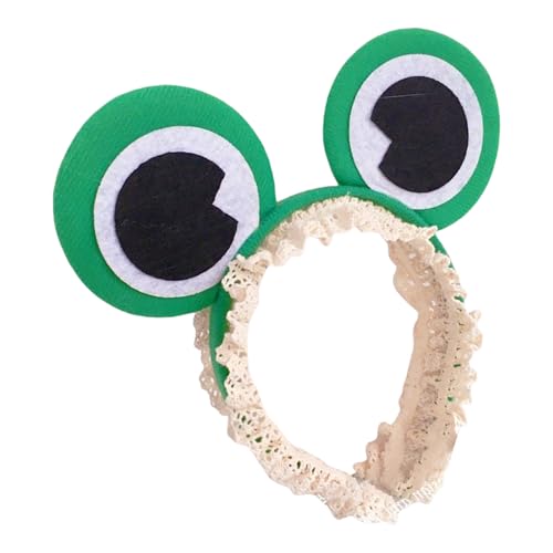 Kinder-Stirnbänder mit Fröschen, Partykleidung, Spitze, Kopfbedeckung für Musik, Festivals, Foto-Requisiten für Halloween, Fotografie, Karneval, Kopfbedeckung Kinder-Stirnbänder mit Fröschen, Partykleidung, Spitze, Kopfbedeckung für Musik, Festivals, Foto-Requisiten für Halloween, Fotografie, Karneval, Kopfbedeckung von Obotsnoi