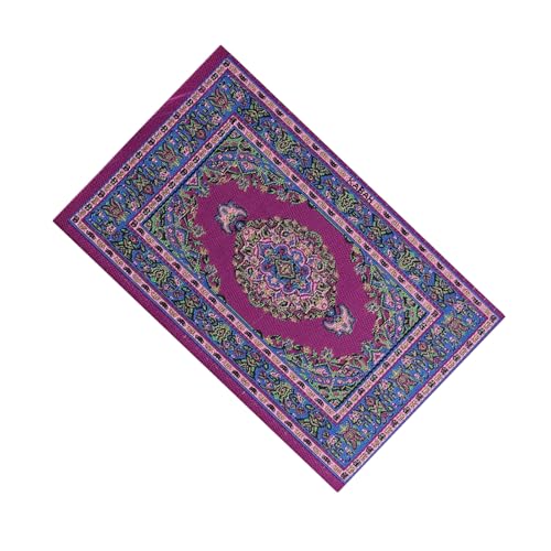 Miniatur-Teppich mit traditionellen Muster-Designs für Puppenhäuser im Maßstab 1:12, Wohnzimmer-Szene, Dekoration, Puppenhäuser, Zubehör Miniatur-Teppich mit traditionellen Muster-Designs für Puppenhäuser im Maßstab 1:12, Wohnzimmer-Szene, Dekoration, Puppenhäuser, Zubehör von Obotsnoi