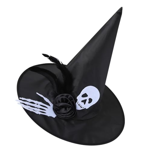 Obotsnoi Cosplay Kostüm Hexenkappen Spinnen Zauberer Hut für alle Altersgruppen Halloween Party Hut Rollenspiel Hexenhut Cloche Caps von Obotsnoi