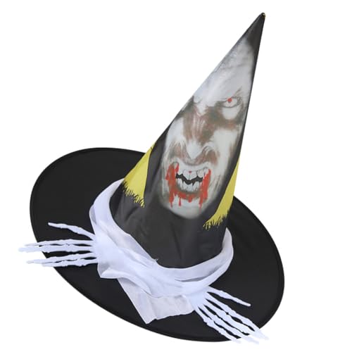 Obotsnoi Cosplay Kostüm Hexenkappen Spinnen Zauberer Hut für alle Altersgruppen Halloween Party Hut Rollenspiel Hexenhut Cloche Caps von Obotsnoi