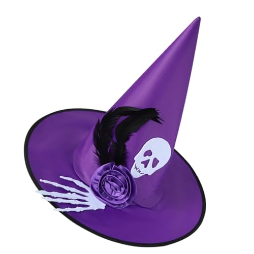 Obotsnoi Cosplay Kostüm Hexenkappen Spinnen Zauberer Hut für alle Altersgruppen Halloween Party Hut Rollenspiel Hexenhut Cloche Caps von Obotsnoi