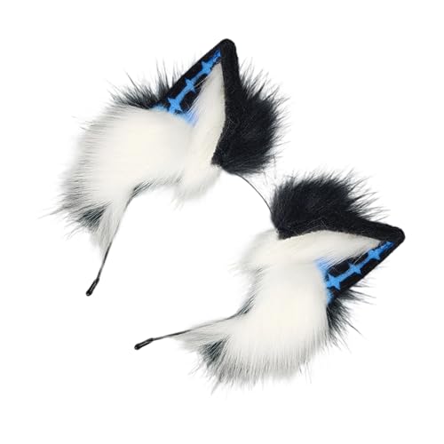 Obotsnoi Dark Series 2000er Jahre Thema Wolf Ohr Kopfschmuck Weicher Plüsch Haarreif für Rollenspiele Event Musik Festival Haarband für Frauen Mädchen Plüsch Tier Ohr Hairhoop Obotsnoi Dark Series 2000er Jahre Thema Wolf Ohr Kopfschmuck Weicher Plüsch Haarreif für Rollenspiele Event Musik Festival Haarband für Frauen Mädchen Plüsch Tier Ohr Hairhoop von Obotsnoi