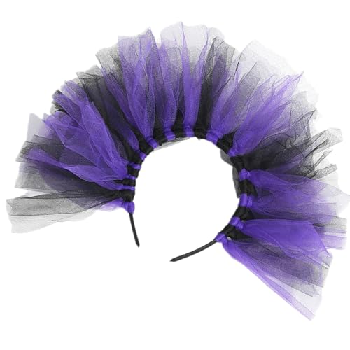 Obotsnoi Elegantes Netz-Stirnband, bequeme Kostüm-Haarschmuck, verbessert Party-Atmosphäre, passend für verschiedene Kopfgrößen, Geburtstagsparty-Haar-Accessoire Obotsnoi Elegantes Netz-Stirnband, bequeme Kostüm-Haarschmuck, verbessert Party-Atmosphäre, passend für verschiedene Kopfgrößen, Geburtstagsparty-Haar-Accessoire von Obotsnoi