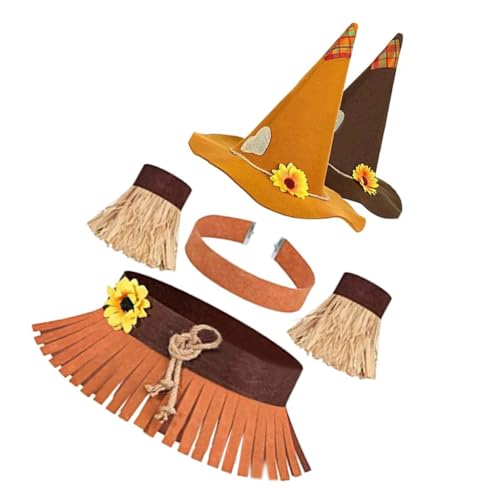 Obotsnoi Halloween-Blumen-Hexenhut für Kinder und Erwachsene, Halloween-Party, Cosplay, Kostüm, Requisiten, Hexenhut für Halloween von Obotsnoi