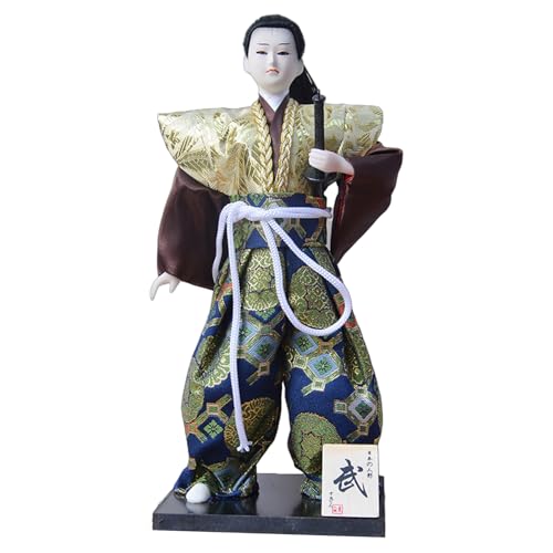 Obotsnoi Handgefertigte japanische Samurais-Puppen in Kimonos für Kunstliebhaber und Heimdekoration, Kimonos, 30,5 cm Obotsnoi Handgefertigte japanische Samurais-Puppen in Kimonos für Kunstliebhaber und Heimdekoration, Kimonos, 30,5 cm von Obotsnoi