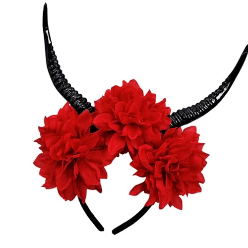 Obotsnoi Leichtes Halloween Antilope Horn Haarzubehör Blumenharz Party Haarband Cosplay Fotografie Kopfschmuck Geheimnisvolles Blumenhorn Kostüm Accessoire Obotsnoi Leichtes Halloween Antilope Horn Haarzubehör Blumenharz Party Haarband Cosplay Fotografie Kopfschmuck Geheimnisvolles Blumenhorn Kostüm Accessoire von Obotsnoi