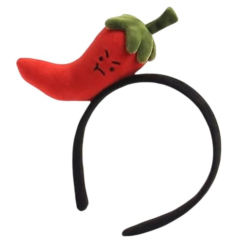 Obotsnoi Lustiger Haarreif mit Chili-/Lauch-/Ingwer-Motiv, Plüsch, Gemüse, Kopfschmuck für Mottoparty, Fotografie, Requisiten, Event, Dressingup, Zubehör, Cartoon-Kostüm, Haarband Obotsnoi Lustiger Haarreif mit Chili-/Lauch-/Ingwer-Motiv, Plüsch, Gemüse, Kopfschmuck für Mottoparty, Fotografie, Requisiten, Event, Dressingup, Zubehör, Cartoon-Kostüm, Haarband von Obotsnoi