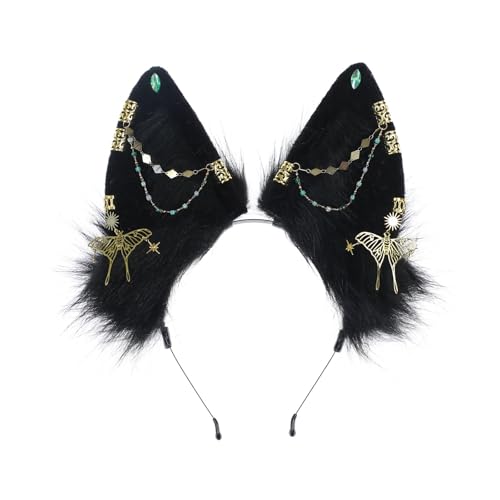 Obotsnoi Wolf Ohr Dienstmädchen Haarreif Ethnisches Tier Ohr Haarband Rollenspiel Kostüm Haarband Weibliches Thema Event Subkultureller Kopfschmuck exotischer Wolf Obotsnoi Wolf Ohr Dienstmädchen Haarreif Ethnisches Tier Ohr Haarband Rollenspiel Kostüm Haarband Weibliches Thema Event Subkultureller Kopfschmuck exotischer Wolf von Obotsnoi