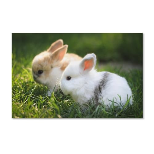 1000 Stück，Nagetiere Hase，Puzzle Für Erwachsene Lernspielzeug Für Kinder Kreative Spiele Unterhaltung Karton Puzzles Home Decor（38x26cm）-A117 von ObuMI