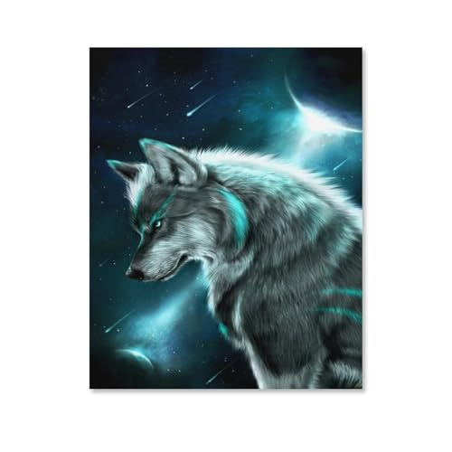 1000 Stück Puzzle Für Erwachsene Puzzle Holz Puzzle，Cooler Wolf，Puzzles DIY Pädagogisches Puzzle Spiel Kinder Familienspiele(75x50cm-B2 von ObuMI