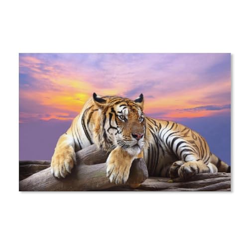 1000Pcs，Tigertier，Jigsaw Adult Decompression Game Puzzle Studenten Spielzeug Für Kinder Weihnachten Geburtstagsgeschenke（38x26cm）-234 von ObuMI