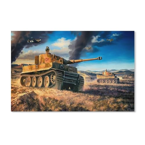 Panzer，1000 Stück Erwachsene Holzlandschaft Puzzles Für Kinder Lernspielzeug Geschenke(75x50cm-A73 von ObuMI