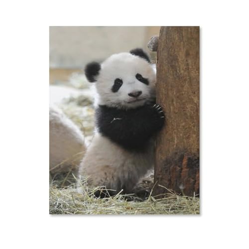 Puzzle 1000 Teile Papier ，Panda Steht neben dem Baum，Dekompression Der Erwachsenen，Kinderpuzzle Spiele Ab 8 Jahren, Spielzeug Für Mädchen Jungen Teenager（38x26cm）-D37 von ObuMI