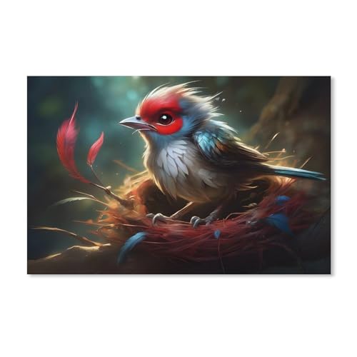 Puzzle 1000 Teile für Erwachsene，Tiervogel，Klassische Puzzle Teenager Jungen Mädchen Puzzle DIY Moderne Wohnkultur Einzigartiges Geschenk Intellektuelles Spiel（38x26cm）-200 von ObuMI