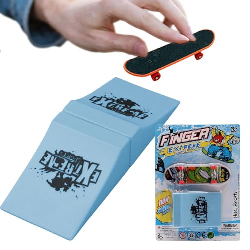 Ocastuted Finger-Skateboards – Finger-Skatepark-Kit | Fingerbewegungs-Skateboard-Rampen-Set – kreatives kleines Skateboard, einfach zu bedienendes Skateboard-Zubehör für Kinder von Ocastuted