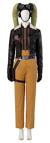 Hera Syndulla Kostüm für Erwachsene, Cosplay, Jacke, Hose mit Kopfbedeckung, Deluxe-Kampfuniform, Halloween-Outfits (Stil 2, Größe XX-Large) von Occipa