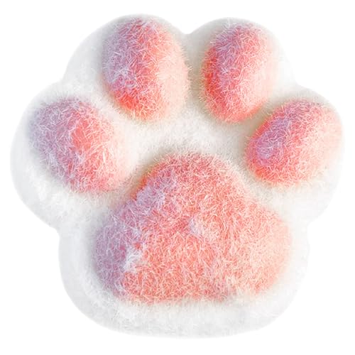 Big Cat Paw Squishy Toy,Silikon-Quetschspielzeug zum Stressabbau,Anti Stress Spielzeug für Kinder Erwachsener (orangefarbene Farbe) von Occtingkind