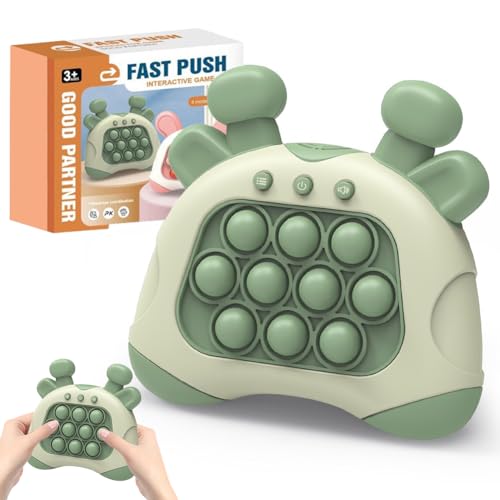 Pop it Elektronisches Spiel,Fidget Quick Push Spiel,Puzzle-Spielmaschine Game Controller, Licht-up Sensorische Quick Push Pop Elektronisches Spiel für 3-14 Jährige Jungen & Mädchen & Teenager von Occzin