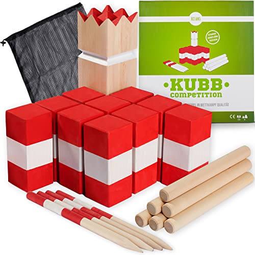 Ocean 5 Original Kubb Competition XXL | Wikinger Spiel, Holz - Birke | Premium Holzspiel aus Massivholz | Outdoor Schwedenschach für Kinder und Erwachsene | Kubb Spiel extra groß Ocean 5 Original Kubb Competition XXL | Wikinger Spiel, Holz - Birke | Premium Holzspiel aus Massivholz | Outdoor Schwedenschach für Kinder und Erwachsene | Kubb Spiel extra groß von Ocean 5