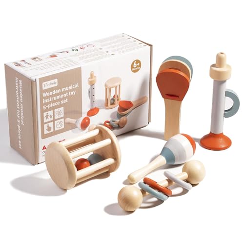 Baby Musikinstrumente, Musikinstrumente für Kinder, Kinder Holz Musikspielzeug, Kinder Musikinstrumente Holz Instrumente, Kinder Percussion Set frühen Kindheit, für Kinder im Vorschulalter von Ockyunoo