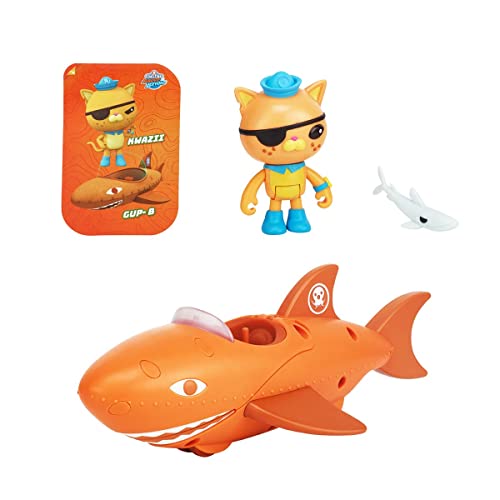 Octonauts 61106 Above & Beyond, Deluxe Spielzeugfahrzeug & Figur, Kwazii & Gup B Adventure Pack, Missionen nachstellen, 4-teiliges Set von Octonauts