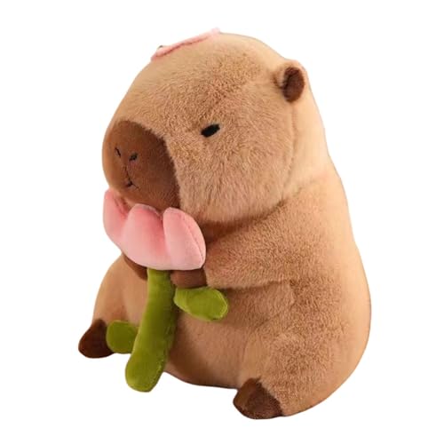 Ocuuer Nette Capybara Plush Toy, Capybara Teddy, weiche, gefüllte Tierpuppe, realistische Kawaii Capybara Plushie, for Kinder und Erwachsene, Home Dekoration und Umarmung von Ocuuer