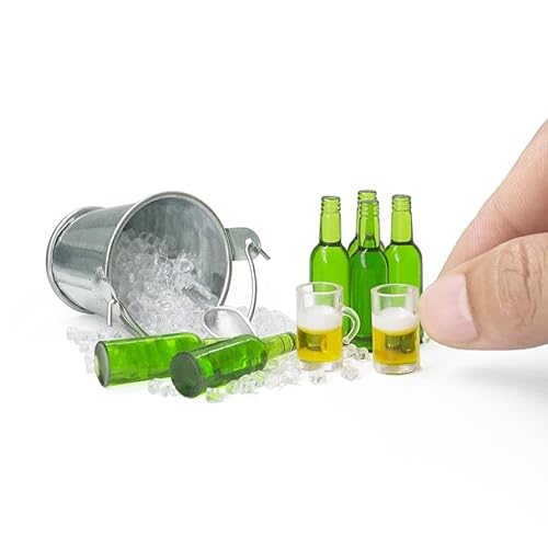 Odoria Puppenhaus Bierflaschen Trinken Miniatur: 1/12 Maßstab Bierkrug Gläser EIS Alkohol Oktoberfest Sommer Party Bar - Mini Wichtel Getränke für Bauernhof Küche Realistisch Stütze Odoria Puppenhaus Bierflaschen Trinken Miniatur: 1/12 Maßstab Bierkrug Gläser EIS Alkohol Oktoberfest Sommer Party Bar - Mini Wichtel Getränke für Bauernhof Küche Realistisch Stütze von Odoria