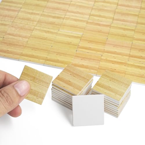 Odoria Puppenhaus Fußboden Fliesen Miniatur: 1/12 Maßstab Quadratisch Parkett Holz Diorama Raum Vintage Eiche - Mini Bodenbelag Gebäude Bauteile Schlafzimmer Wohnzimmer Handwerk DIY 36x36 cm² Odoria Puppenhaus Fußboden Fliesen Miniatur: 1/12 Maßstab Quadratisch Parkett Holz Diorama Raum Vintage Eiche - Mini Bodenbelag Gebäude Bauteile Schlafzimmer Wohnzimmer Handwerk DIY 36x36 cm² von Odoria