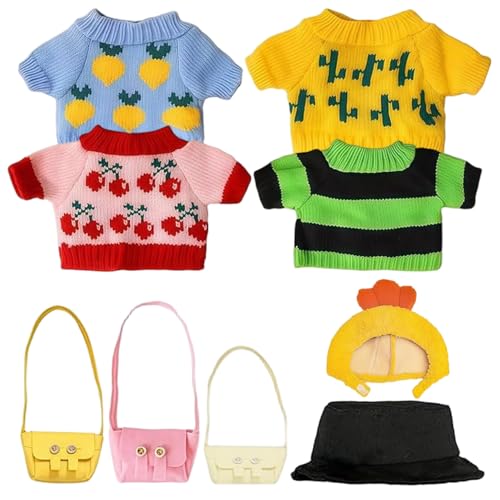 Odoukey 10 Zoll gefüllte Tierkleidung, 1 Set Plüsch Capybara Puppenkleidung und Accessoires umfassen 4 Pullover 2 Hüte und 3 Taschen für Mädchen/Jungen Odoukey 10 Zoll gefüllte Tierkleidung, 1 Set Plüsch Capybara Puppenkleidung und Accessoires umfassen 4 Pullover 2 Hüte und 3 Taschen für Mädchen/Jungen von Odoukey