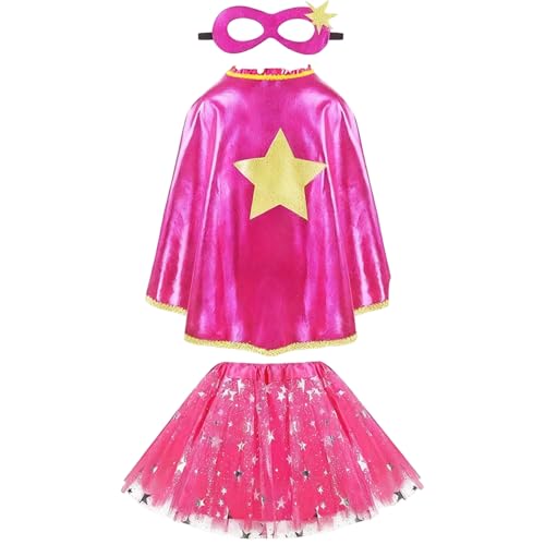 Odoukey Süße Umhangmädchen -Cape -Kleiders -Set mit Masken Ballettrock, Prinzessin Kostüme für Mädchen Geburtstagsfeier Dress Up Odoukey Süße Umhangmädchen -Cape -Kleiders -Set mit Masken Ballettrock, Prinzessin Kostüme für Mädchen Geburtstagsfeier Dress Up von Odoukey