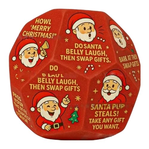 Odoukey Würfelspiele, Santa -Tauschgeschenke Austausch urkomische lustige Weihnachtsspiele Strumpfstoffe für Familienabendsurlaubsfeier Odoukey Würfelspiele, Santa -Tauschgeschenke Austausch urkomische lustige Weihnachtsspiele Strumpfstoffe für Familienabendsurlaubsfeier von Odoukey