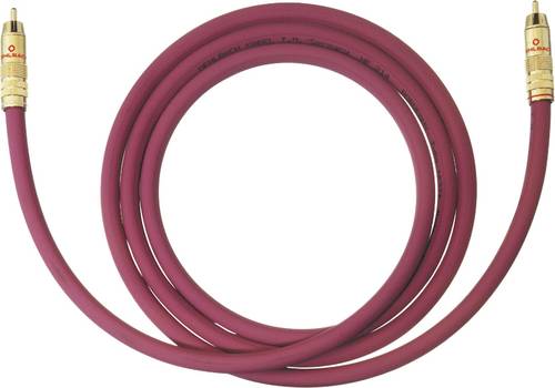 Oehlbach Cinch Audio Anschlusskabel [1x Cinch-Stecker - 1x Cinch-Stecker] 4.00m Bordeaux vergoldete von Oehlbach