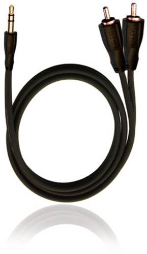 RCA D1C84012 Klinke / Cinch Audio Anschlusskabel [2x Cinch-Stecker - 1x Klinkenstecker 3.5 mm] 0.50m von RCA