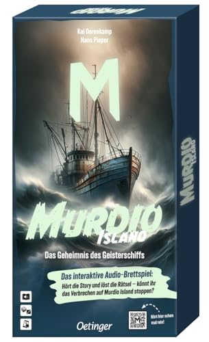 Oetinger Media, Murdio Island Das Geheimnis des Geisterschiffs, Brettspiel, kooperatives Audio-Game für Kinder ab 10, a 1 Spieler, 60-75 Minuten von Oetinger Media