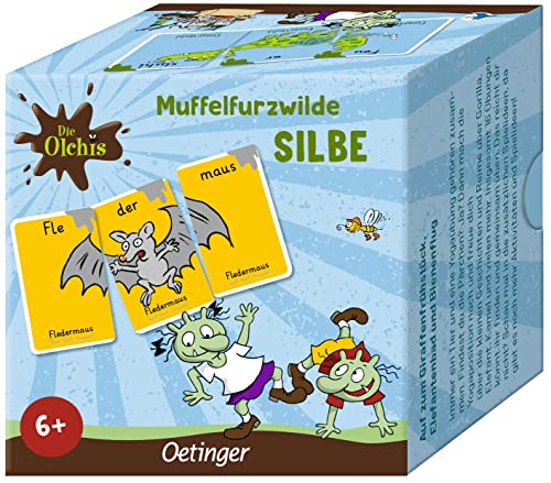 Oetinger, Die Olchis, Muffelfurzwilde Silbe, Spiel zum Lesen Lernen und Üben von Silbentrennung, für Kinder ab 6 Jahren von Oetinger