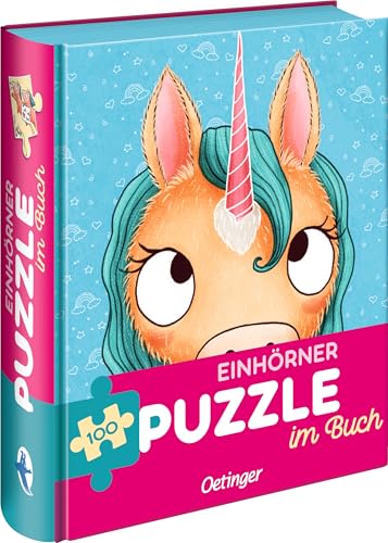 Einhörner. Puzzle im Buch: Puzzle im Buch von Oetinger