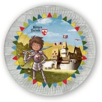 OETINGER 4260160893119 Der kleine Ritter Trenk Pappteller von Oetinger