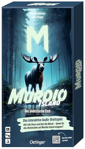 Oetinger Media, Murdio Island, Der elektrische Elch, Brettspiel, kooperatives Audio-Game für Kinder ab 10, ab 1 Spieler, 60-75 Minuten Oetinger Media, Murdio Island, Der elektrische Elch, Brettspiel, kooperatives Audio-Game für Kinder ab 10, ab 1 Spieler, 60-75 Minuten von Oetinger Media